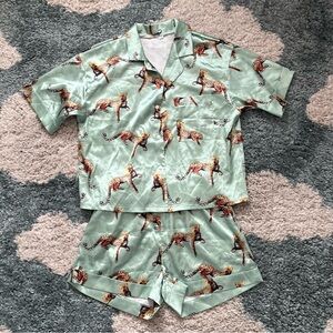 Leopard Print Pajama Set